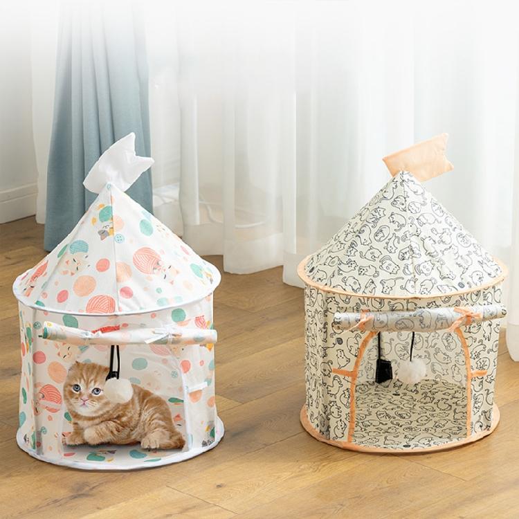 Katzen Spielzeug Tunnel Röhre Zusammenklappbares Zelt Versteck Haus Plüschball für Kaninchen