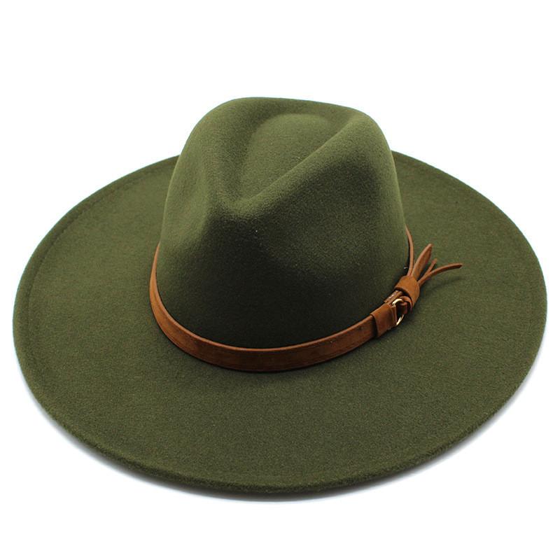 Style Wool Felt Hat With Wide Brim For Men And Women Summer Sun Protection