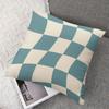 Wavy Checks square Jacquard Pillow Cover for Sofa Office Waist Cushion Cover Home Decorative Pillowcase