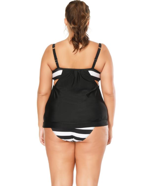 Tankini suit plus size swimsuit XXL black comfortable maternity briefs Tankini suit plus size swimsuit XXL black comfortable maternity briefs
