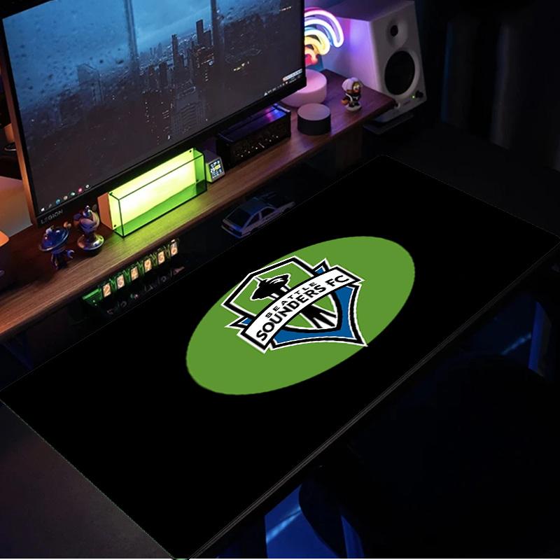 Seattle Sounders Fc Crest mouse pad, rubber base, esports desk mat, mouse pad for gamers and office use, gaming desk , easy to clean mat