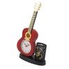 Gitarrenwecker, multifunktional, dekorativ, robust, Gitarrenuhr mit Stifthalter, Bleistiftspitzer