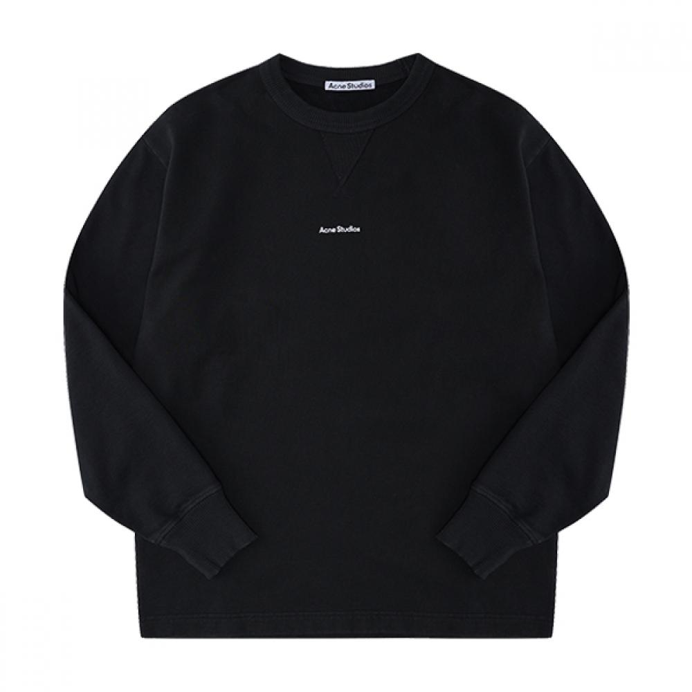 Acne Studio Bi0138 Black Stamp Logo Men S SweatShirt