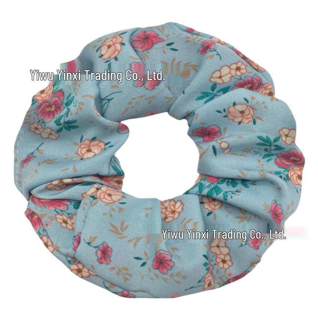 Vintage Blumen Chiffon Haargummis - Elegante Haaraccessoires & Kopfbedeckungen
