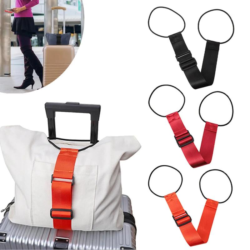 1Pc Elastic Adjustable Luggage Strap Versatile Reusable Strap Travel Simple Suitcase Accessories Bag Fastening Rope for Carry On Bag