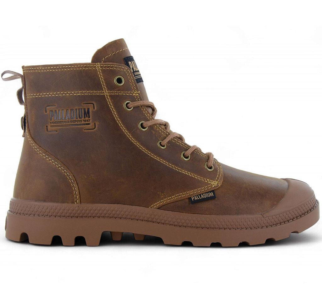 Palladium Pampa ZIP LTH Legacy Leather - Men's Boots Shoes Brown 79502-257-M ORIGINAL