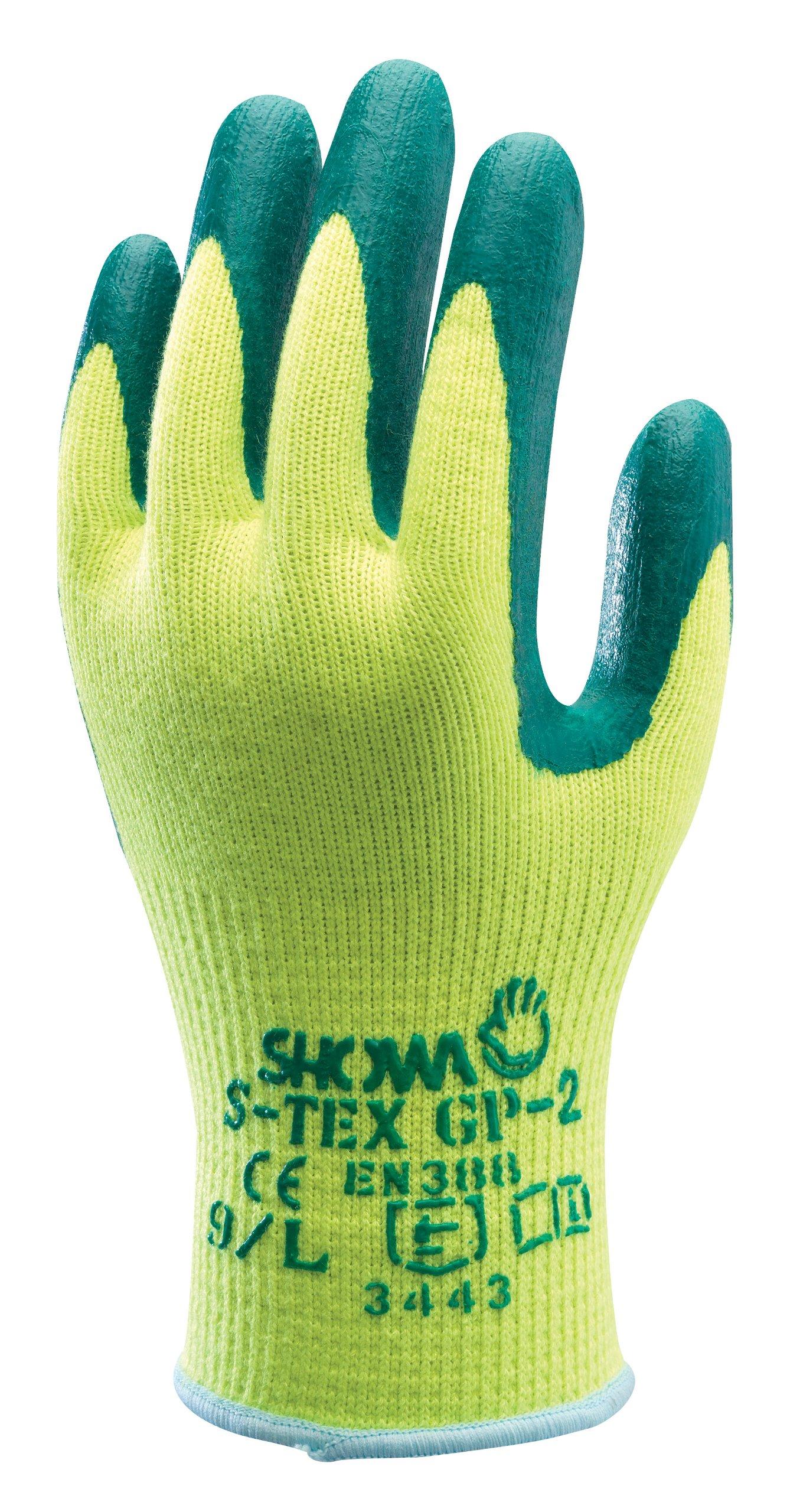 Перчатки Showa Зеленые XL [Защита от порезов] S-TEX GP-2 зелёный