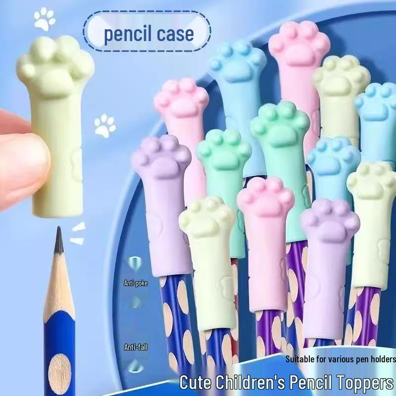 

Мягкий силиконовый протектор-топпер для карандаша в виде кошачьей лапки для детей