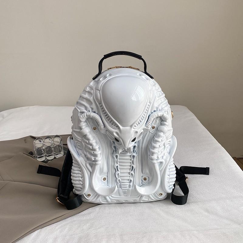 Niche Bag Women's Y2k Unique Shaped Backpack Personality Street Punk Style Unisex Commuter