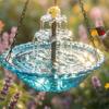 Cascade Hanging Bird Bath Fountain 3 Layer Bird Feeder Creative Bird Bath Bowl  Outdoor