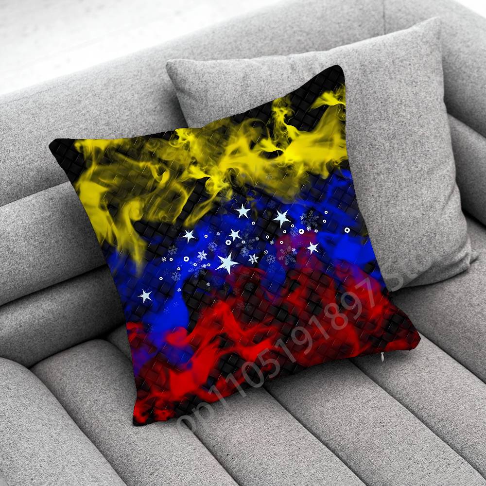 Venezuela Passport Flag Logo Throw Pillow Case For 55x55cm 40x40cm 45x45cm 50x50cm 30x30cm Square Office Pillowship Cover