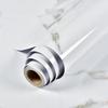 Grey/White Marble Effect Furniture Adhesive Film 40 X 500 Cm – Waterproof PVC Self-Adhesive Decorative