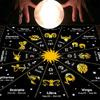 Tarot Card Tablecloth 12 Constellations Divinations Cards Table Cloth Tapestry