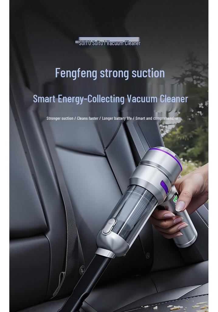 Wireless Handheld Vacuum Cleaner with High Suction, Power Display & Portable Brushless Motor