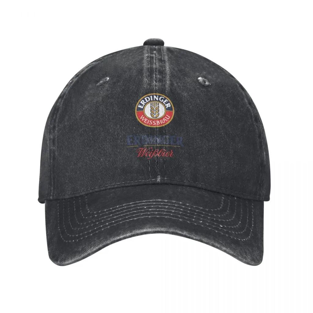 Erdinger Weissbier Merch Baseball Caps Snapback Washed Denim Hats Adjustable Casquette Sports Baseball Cowboy Hat for Unisex Women