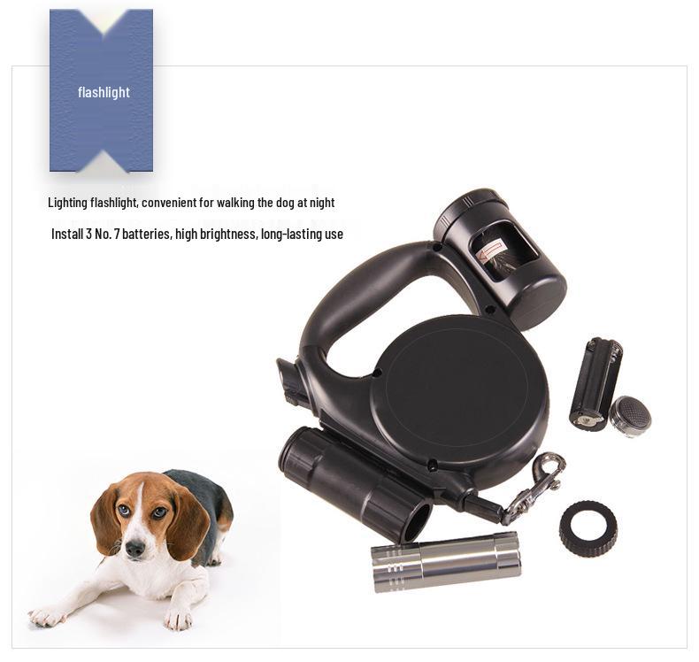 5m Retractable Multifunctional Dog Leash - Portable & Automatic