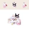 Cinnamoroll Kuromi Character Plush Keychain With Heartshaped Cherry Blossom Hello Kitty For School Bag Gift