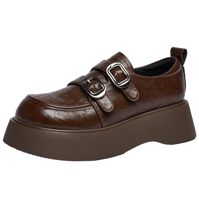 Zhuoshini Women s Platform Height-Increasing Loafers 37