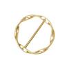 5/6Pcs Spiral Circle Zinc Alloy Metal Round Three-Speed Knotted Silk Scarf Buckle European And American Style