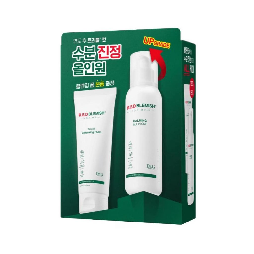 Dr.G Red Blemish For Men All-in-One & Gentle Cleansing Foam 2-Piece Set (Fluid 150ml + Cleansing Foam 150ml)