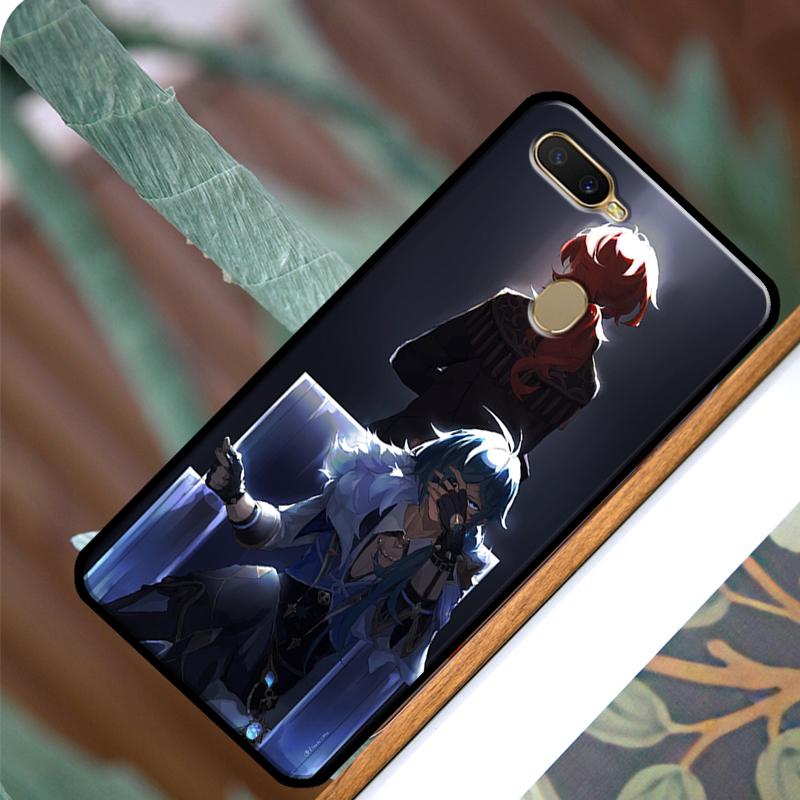 Kaeya und Diluc Genshin Impact Handyhülle für OPPO A15 A3S A5S A52 A72 A54 A74 A94 A83 A91 A93 A5 A9 A31 A53 A53S 2020