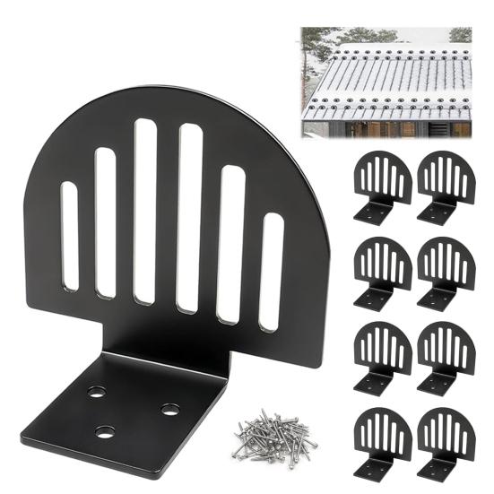 25Pcs Metal Roof Snow Guards with Screws Anti-Snow Device Easy Installation Winter Weather Snow Barrier