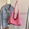 Slack Big Bag Women's New Fashion Canvas Bag Class Commuter Bag Simple Shoulder Bag