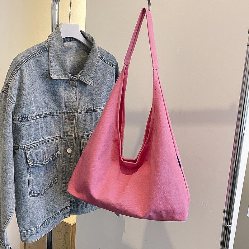 Slack big bag women's new fashion canvas bag class commuter bag simple shoulder bag