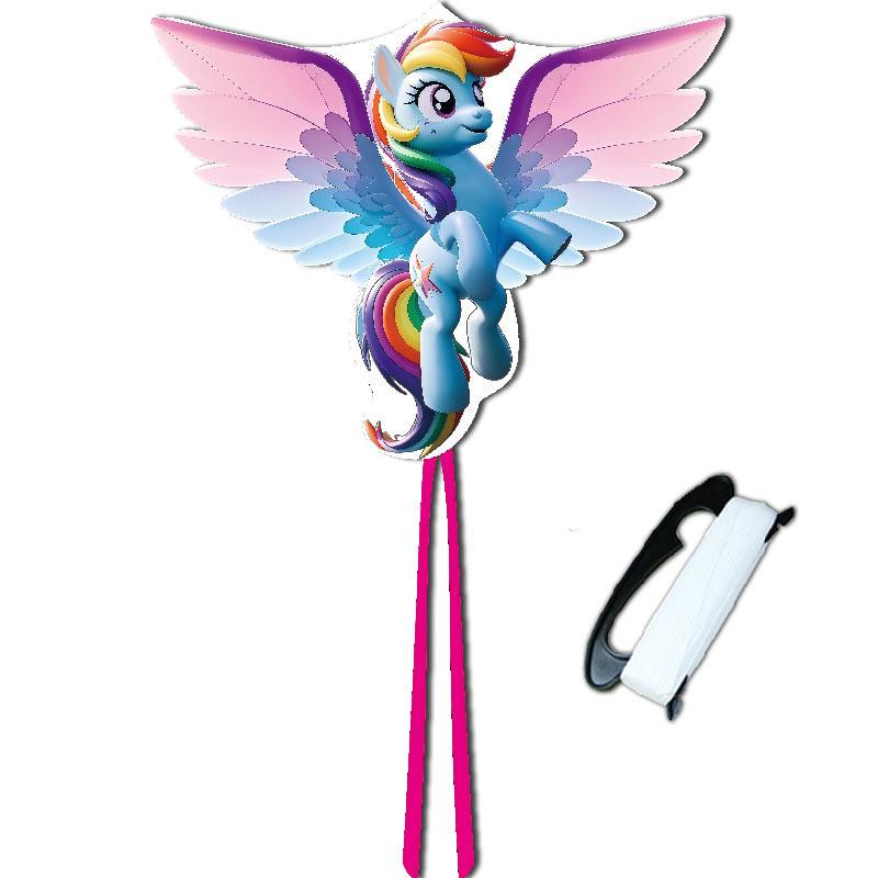 

Rainbow Dash Kite With Polyester Material And Glassfiber Frame For Childrens Outdoor Play