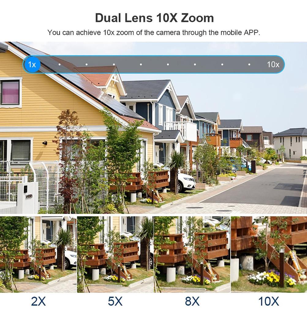 10x Zoom Wireless Auto-Tracking Mini Camera with Two-Way Audio
