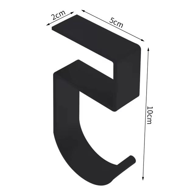 

Многофункциональные прочные крючки из алюминиевого сплава, устойчивые к ржавчине, вешалки для ванной, кухни, шкафа, стола, школьного ранца, одежды, домашнего хранения чёрный