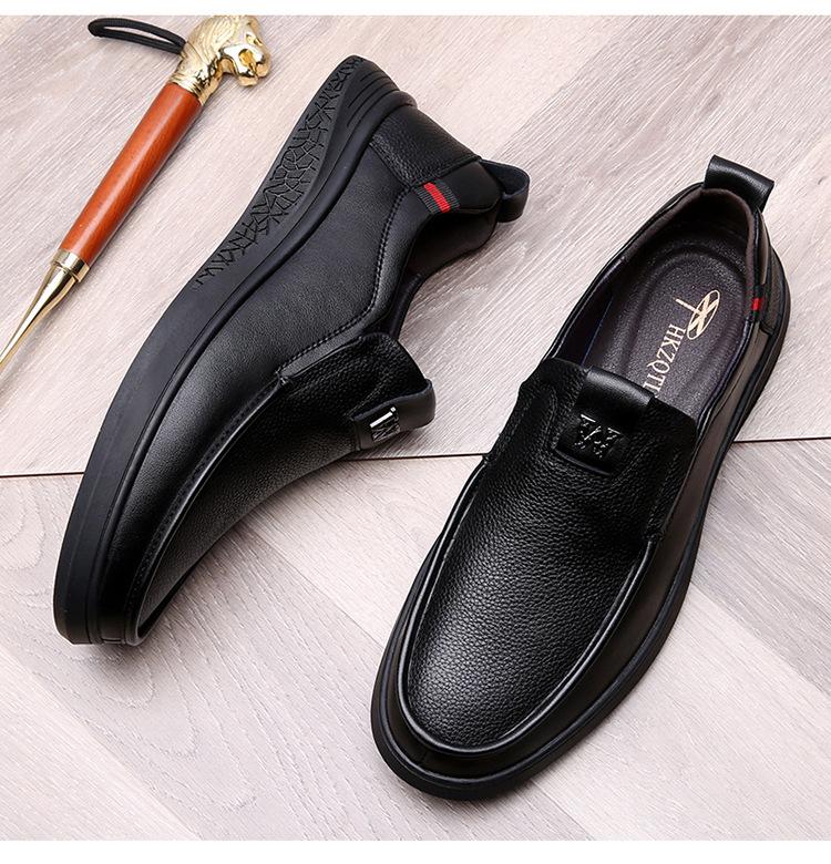 Sandals Men'S Summer Breathable White Hollow Leather Shoes Hole Shoes Casual Leather Dad Shoes Leather Sandals
