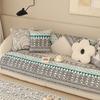 Retro Cotton and Linen Sofa Cushion Bohemian Sofas Cover Backrest Towel Geometric Pattern Anti Slip Wear-resistant Sofa Towel