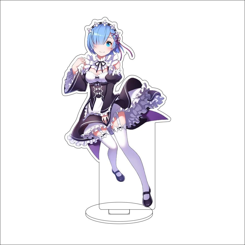 16CM Anime ZERO Starting Life in Another World Cosplay Acrylic Stand Ornaments Natsuki Subaru  Figure Stand Halloween Gift