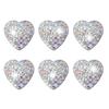 Styling Car Stickers Bling Bling Emblem Decals Auto Decoration Automobile Interior Accessories Sticker Heart Shaped