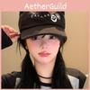 Cat Cute Black Ear Baseball Cap Unisex Anime Inspired Spring Accessory Fashion