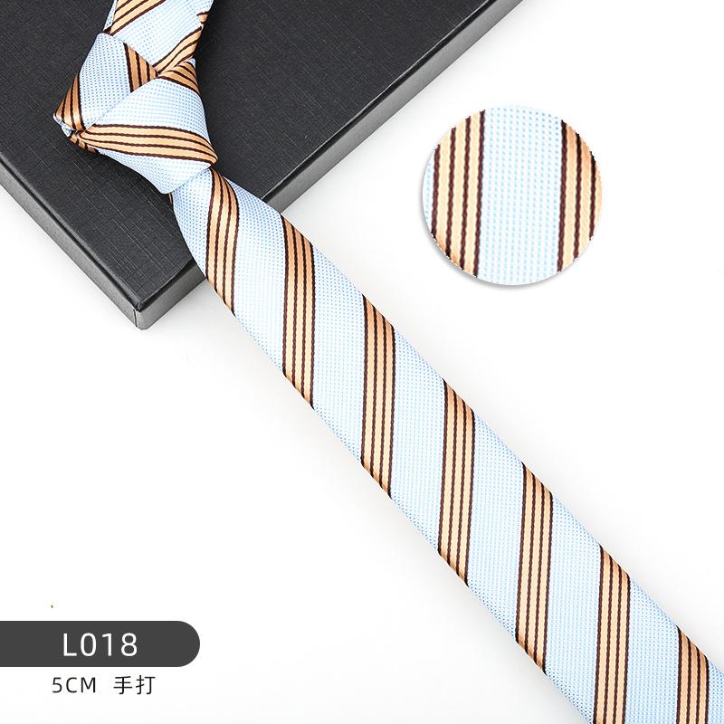 Men'S And Women'S Korean Version 6Cm Fashion Casual Professional Striped Hand-Made Thin Tie Groom Best Man Wedding Banquet Tie