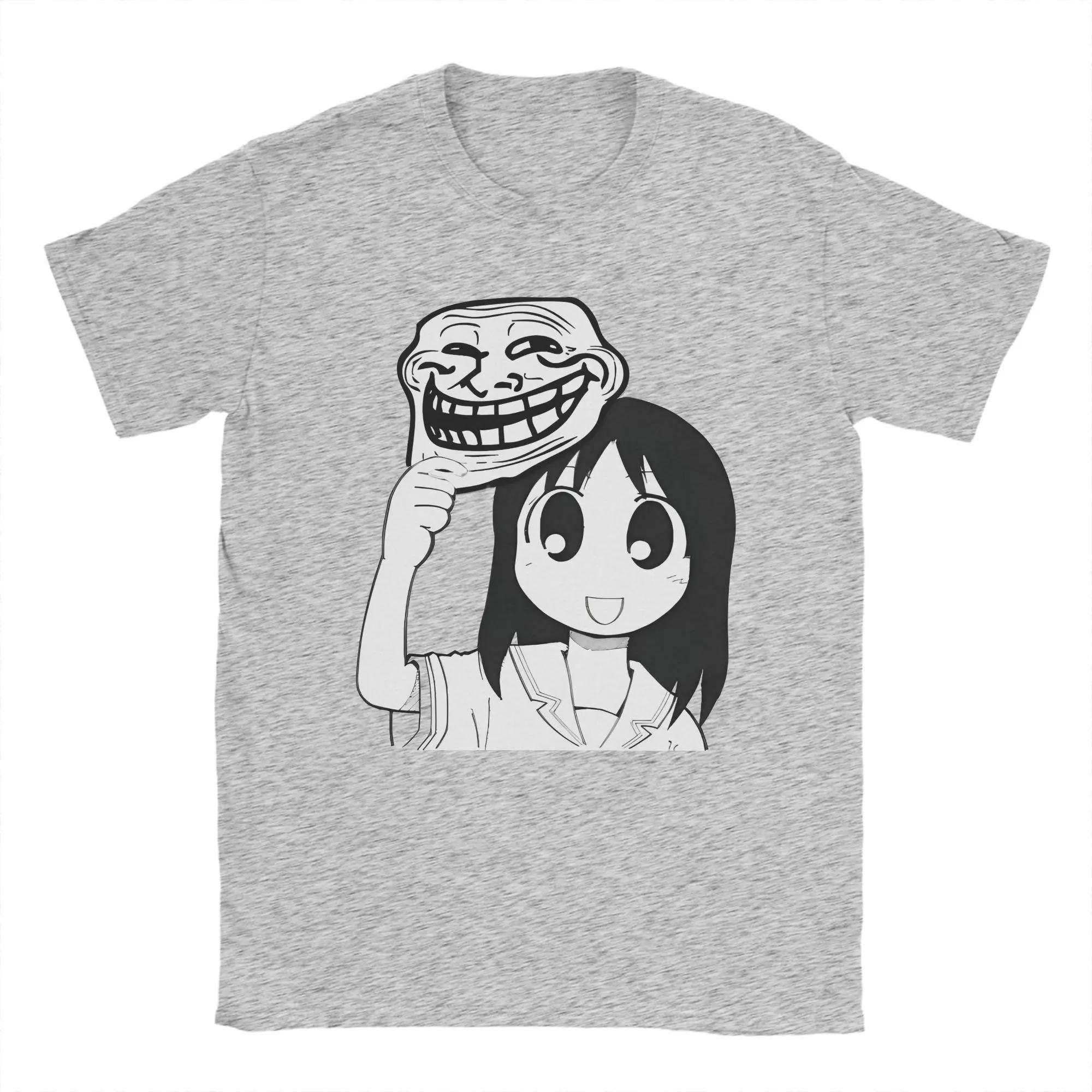 

Man T-Shirt Osaka Autistic Funny Kawaii Ayumu T Shirts Fashion Anime Azumanga Summer Tee Shirt Tops XXL сірий