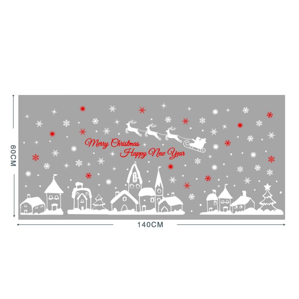 1 Set Snowflake Cling Decals Stikcers Window Snowflake Cling Stickers