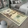 Colorful Creative Dollar Money Print Carpet Mat Rug Large Area Bedroom Entryway Non-Slip Stain Resistant Home Decoration