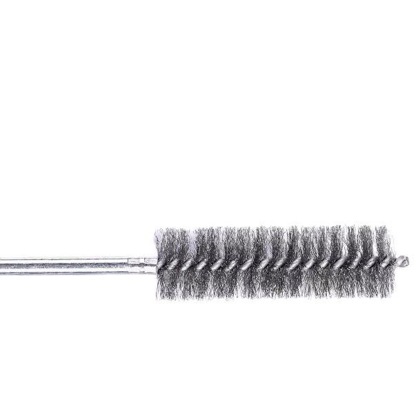 Stainless Steel Pipe Brush with Handle for Deburring, Rust Removal, Polishing, and Cleaning In Extended Inner Holes.