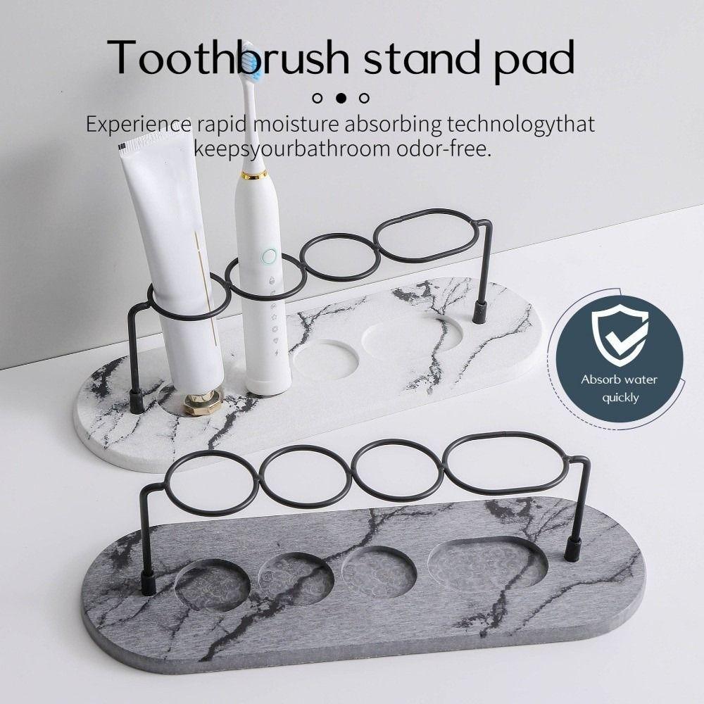 Diatom Earth Toothbrush Storage Rack Long Lasting Toothbrush Holder Makeup Brush Organizer  Travel