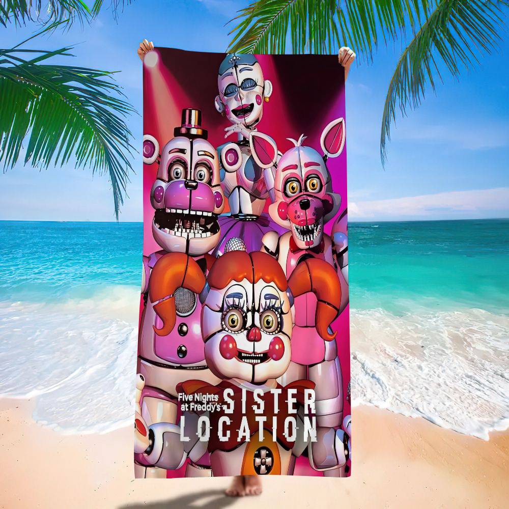 

Thriller F-Five N-Nights A-At F-FreddyS Big Microfiber Beach Towels Quick Dry Towel Sand Beach Pool Towel For Travel Swim Pool W40*H60(CM)