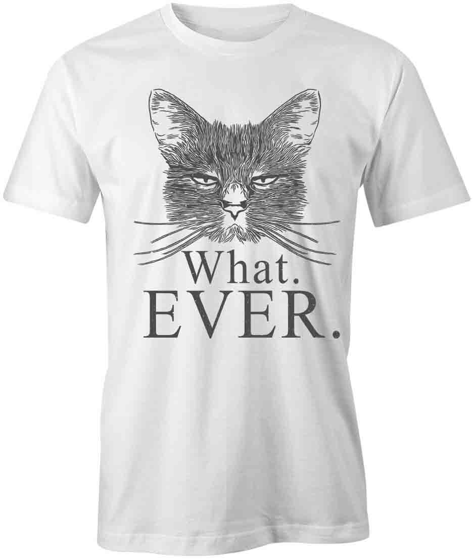 WHAT EVER TShirt Tee Short-Sleeved Cotton CLOTHING LETTERS VINTAGE S1WSA889 S