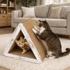 Corrugated Texture Cat Scratching Board Folding Triangular Scratching Post  Pet Scratching