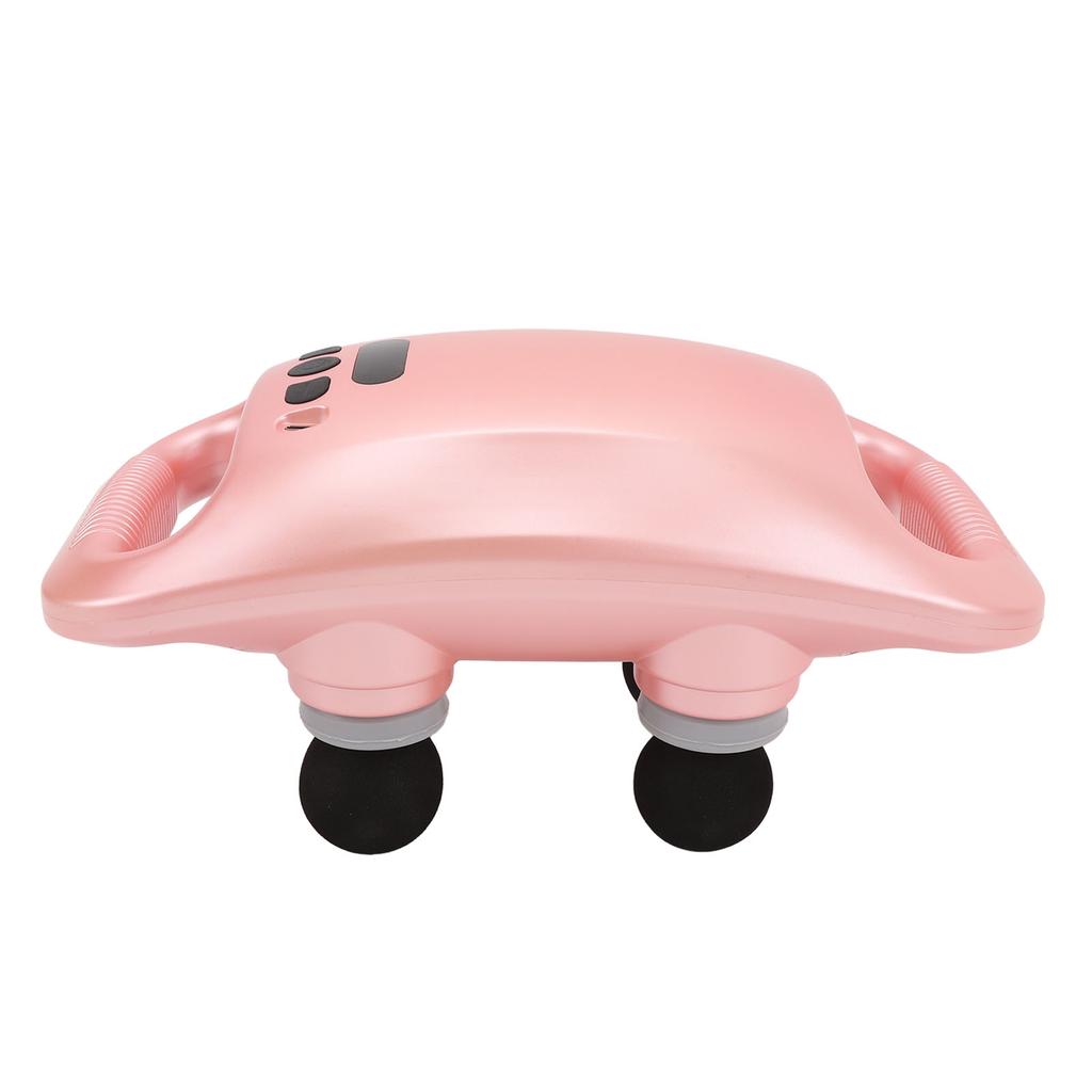 4 Head Back Massager Gun 6 Strengths Sore Relief Muscle Relaxation Intelligent LCD Display 30W Deep