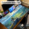 Large Mouse PadZelda Custom Name Text Personalized Desk Mat Non Slip Gaming Pad