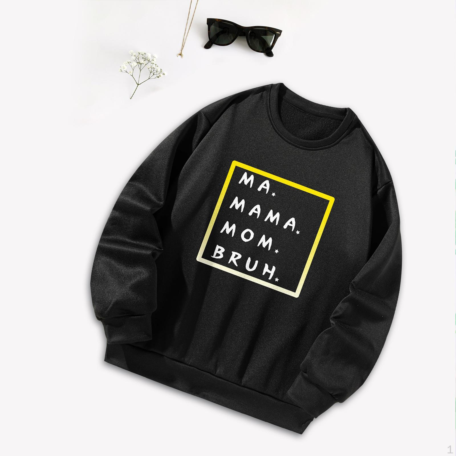 

Мужская и женская толстовка с круглым вырезом, свободный крой Y2K, черный пуловер с длинными рукавами, топы для работы и выхода на улицу