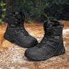 Men's velvet thickened long tube outdoor snow boots winter sports mountaineering thick-soled warm men's cotton shoes