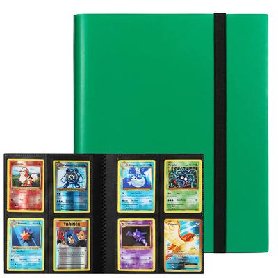 Karteikarte, Kartenbinder, Aufklebermappe, 4 Taschen, für 160 Karten, Einband aus PP-Material, elastische Bandage, Kartenblatt zum Sammeln anderer Spielkarten (4 Taschen,